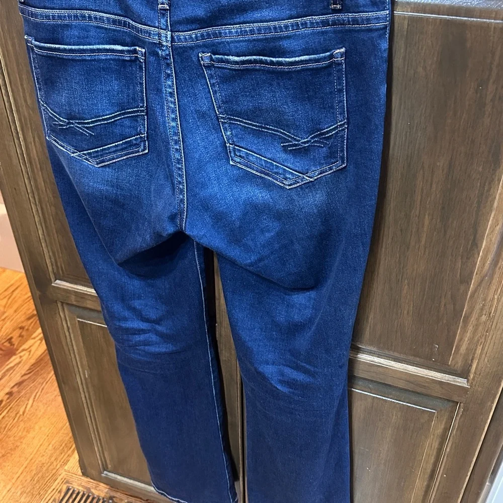 BKE Payton Dark Blue Boot Cut Jeans - Picture 8 of 9